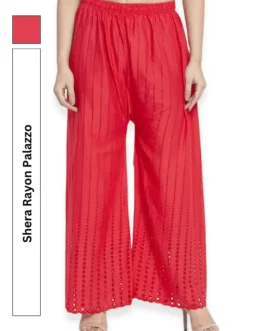 Chic Red Shera Plaazo: Make a Statement