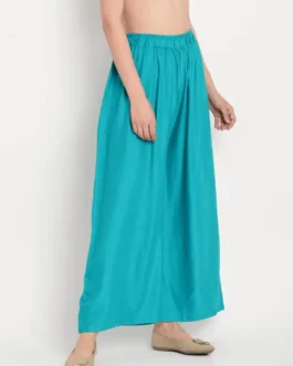 Plain Rama Green Palazzo Rayon Cotton Palazzo – Cool and Comfortable Everyday Wear