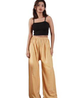 Beige Women’s Plain Palazzo Pants – Comfortable & Stylish Palazzo for Daily Wear | Teradozz