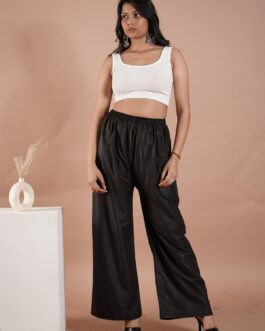 Black Women’s Plain Palazzo Pants – Comfortable & Stylish Palazzo for Daily Wear | Teradozz