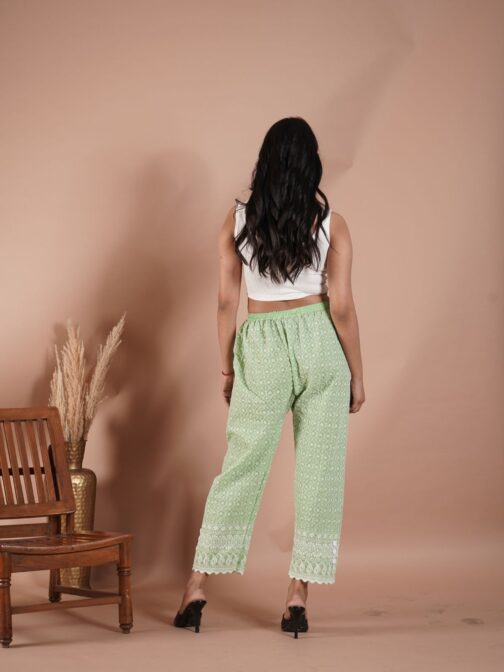 Fashion-Forward  Green Plazo Pants: Unique Styles in Every
  Hue - Image 3