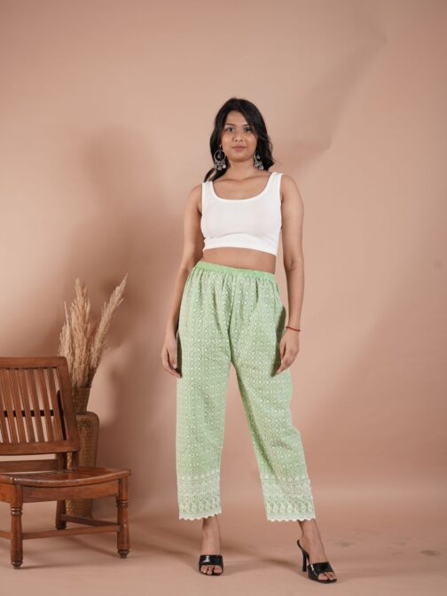 Elegant Orange  Plazo Pants: Fresh Style for Every Occasion - Image 2