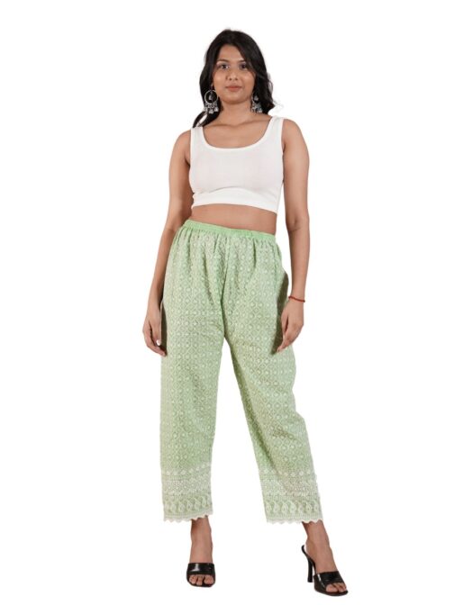 Fashion-Forward  Green Plazo Pants: Unique Styles in Every
  Hue