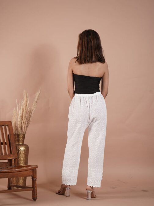 Stylish White Plazo Pants: Elevate Your
  Wardrobe - Image 3