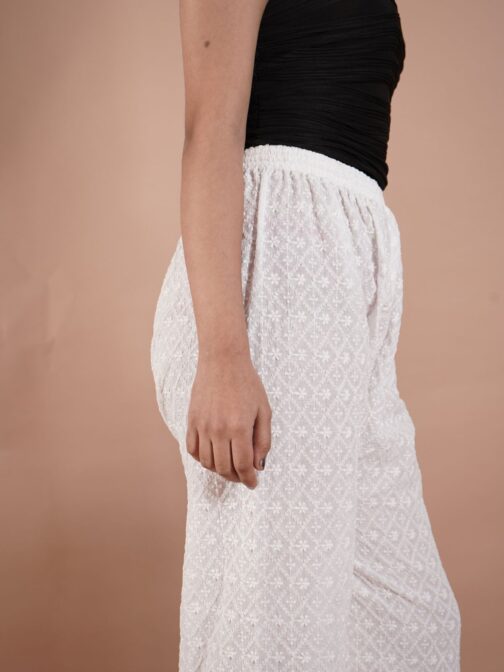 Stylish White Plazo Pants: Elevate Your
  Wardrobe - Image 4